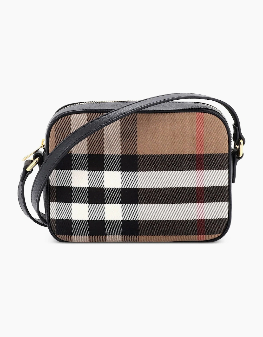 Burberry Camera Leather Cross Body Shoulder Bag Black