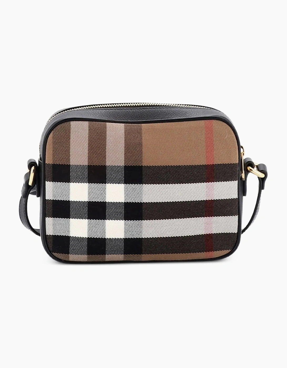 Burberry Camera Leather Cross Body Shoulder Bag Black