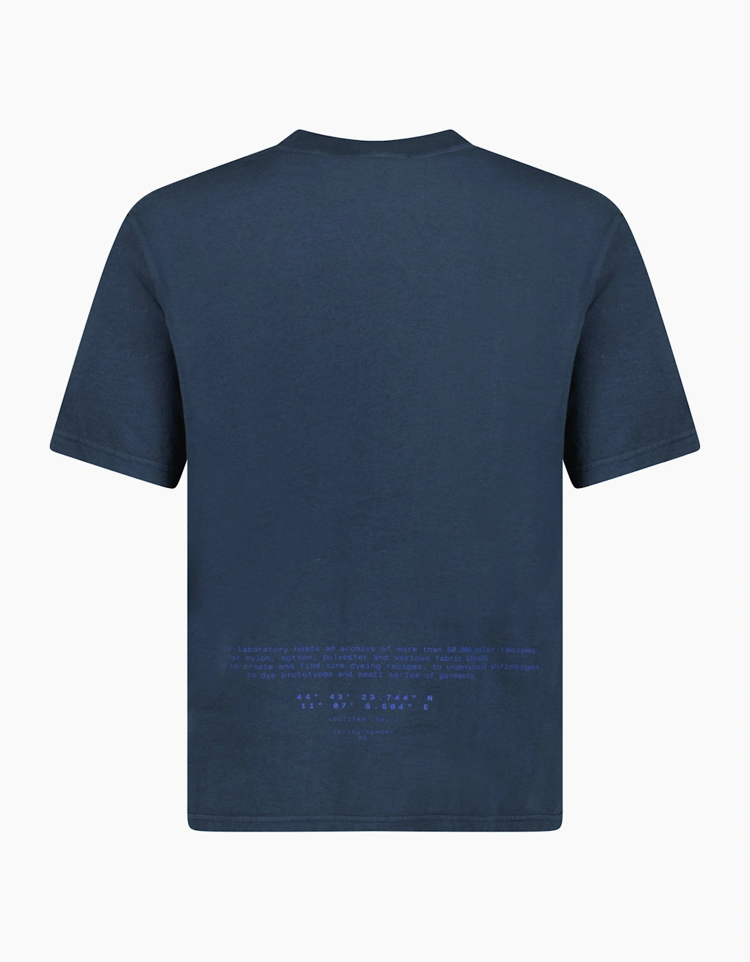 Stone Island Compass-Print Crewneck T-Shirt in Navy