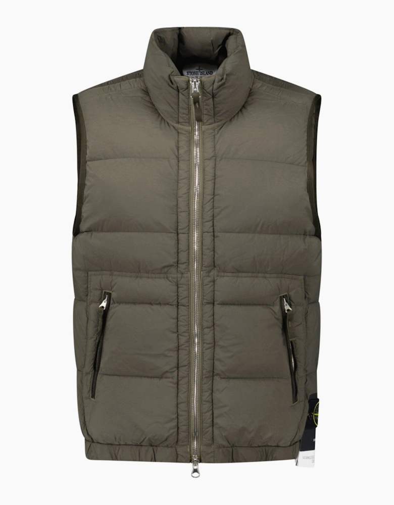 Stone Island Seamless Tunnel Down Gilet Khaki