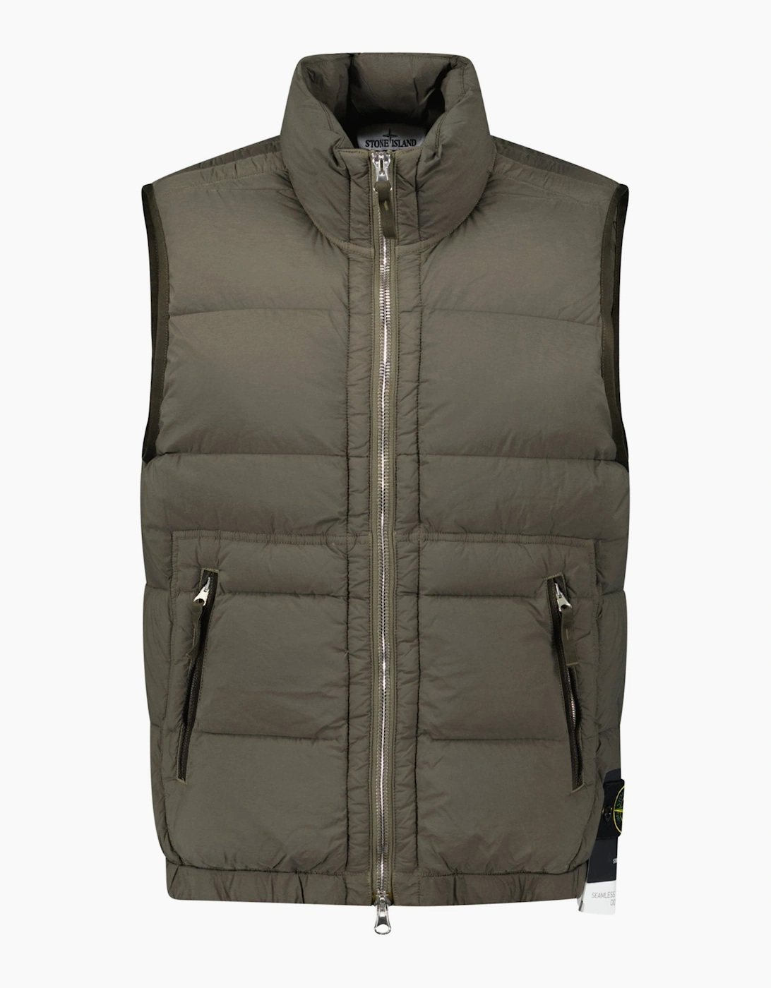 Stone Island Seamless Tunnel Down Gilet Khaki