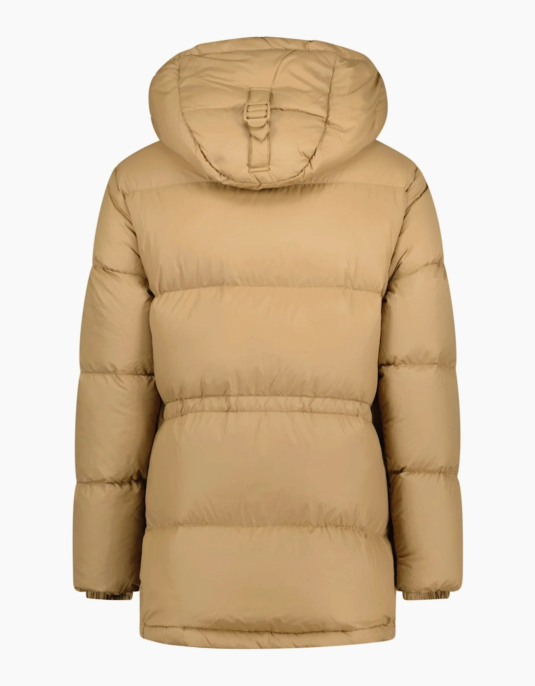 Burberry 'Haworth' Hooded Check Down Jacket Beige