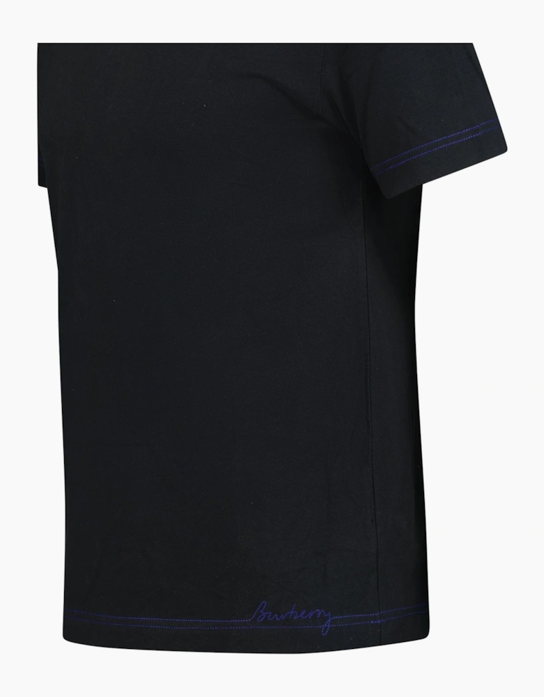 Burberry Writing Logo T-Shirt Black