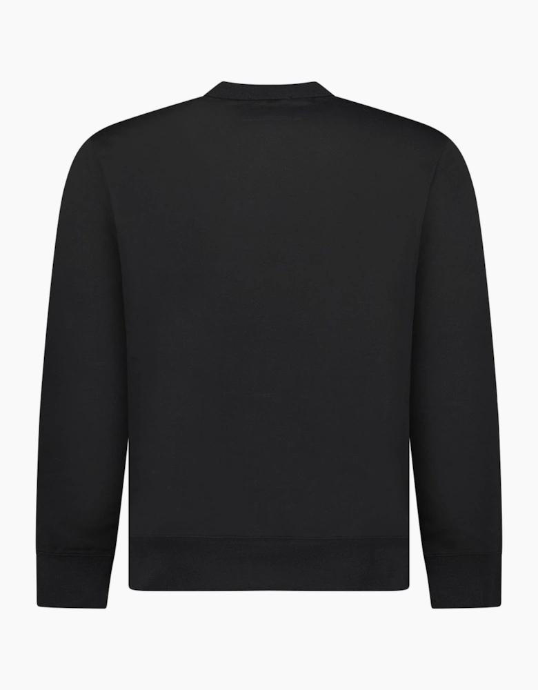 CP Company Metropolis Stretch Fleece Graphic Sweatshirt Black