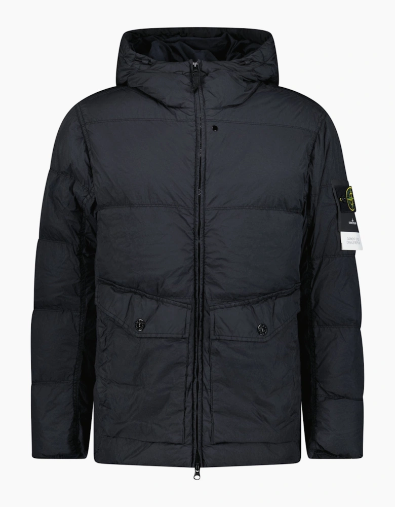 Stone Island Crinkle Reps NY Down Jacket Black