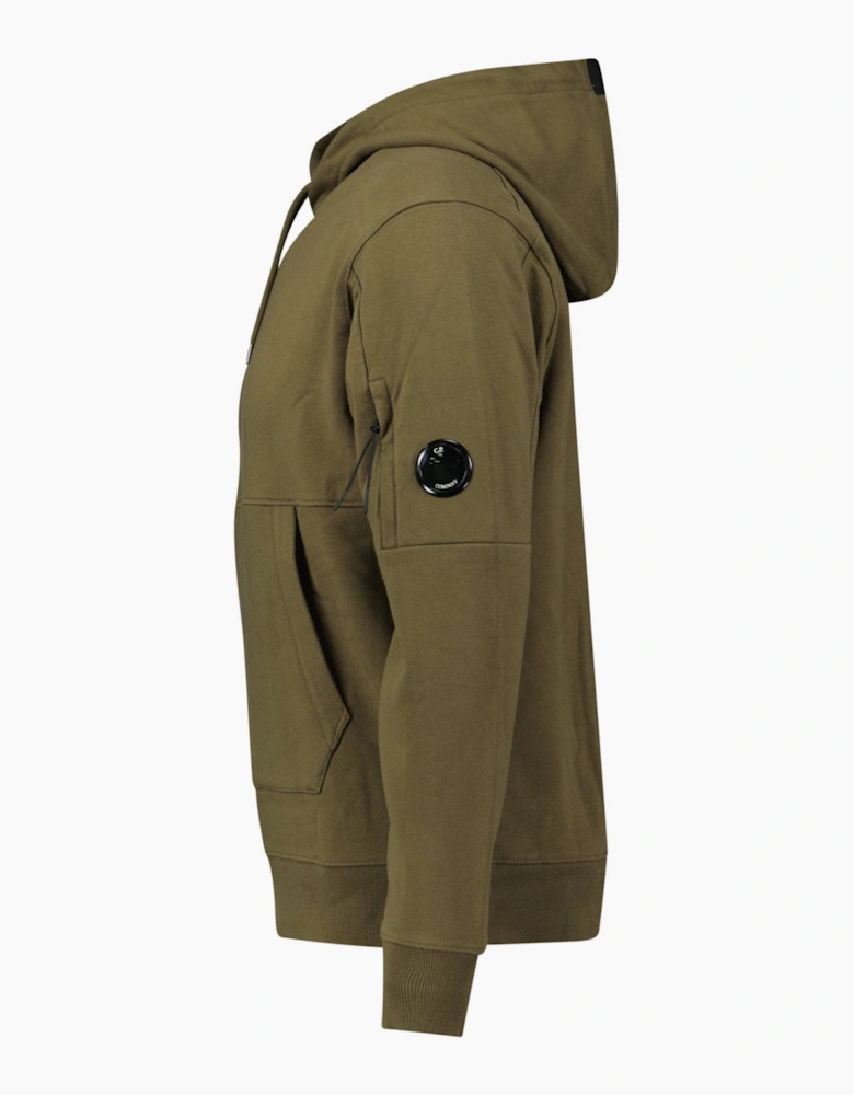 CP Company Diagonal Raised Lens Hoodie Khaki