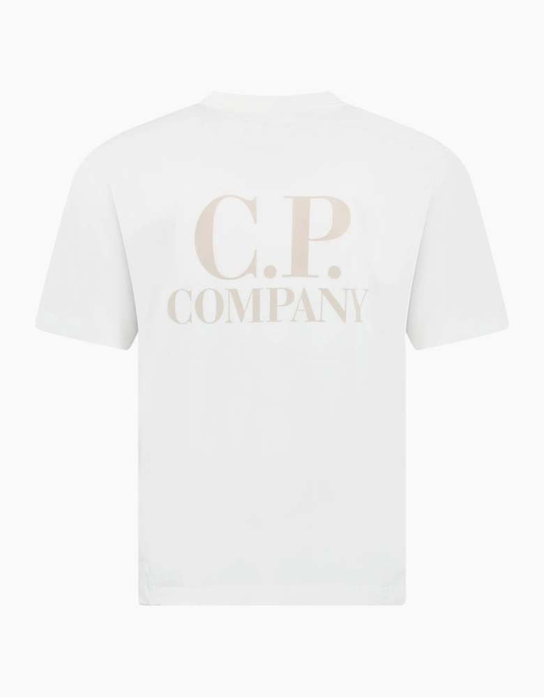 CP Company Logo Print T-Shirt White