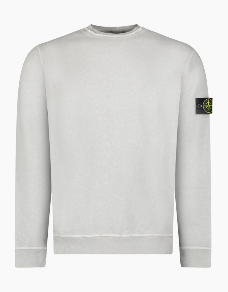 Stone Island Organic Cotton Fleece Sweatshirt Grey