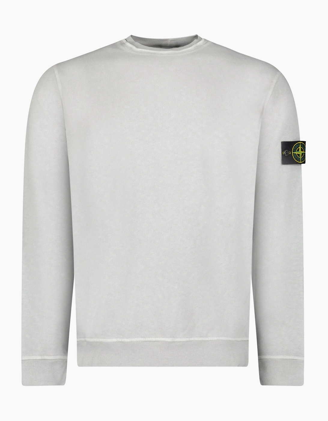 Stone Island Organic Cotton Fleece Sweatshirt Grey