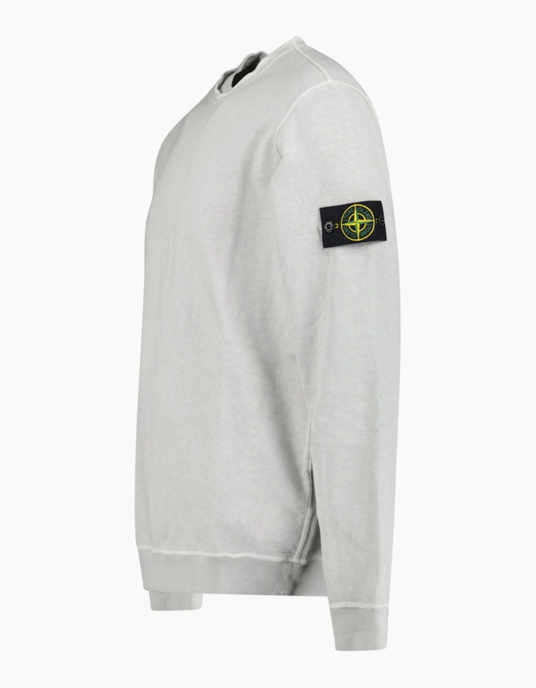 Stone Island Organic Cotton Fleece Sweatshirt Grey