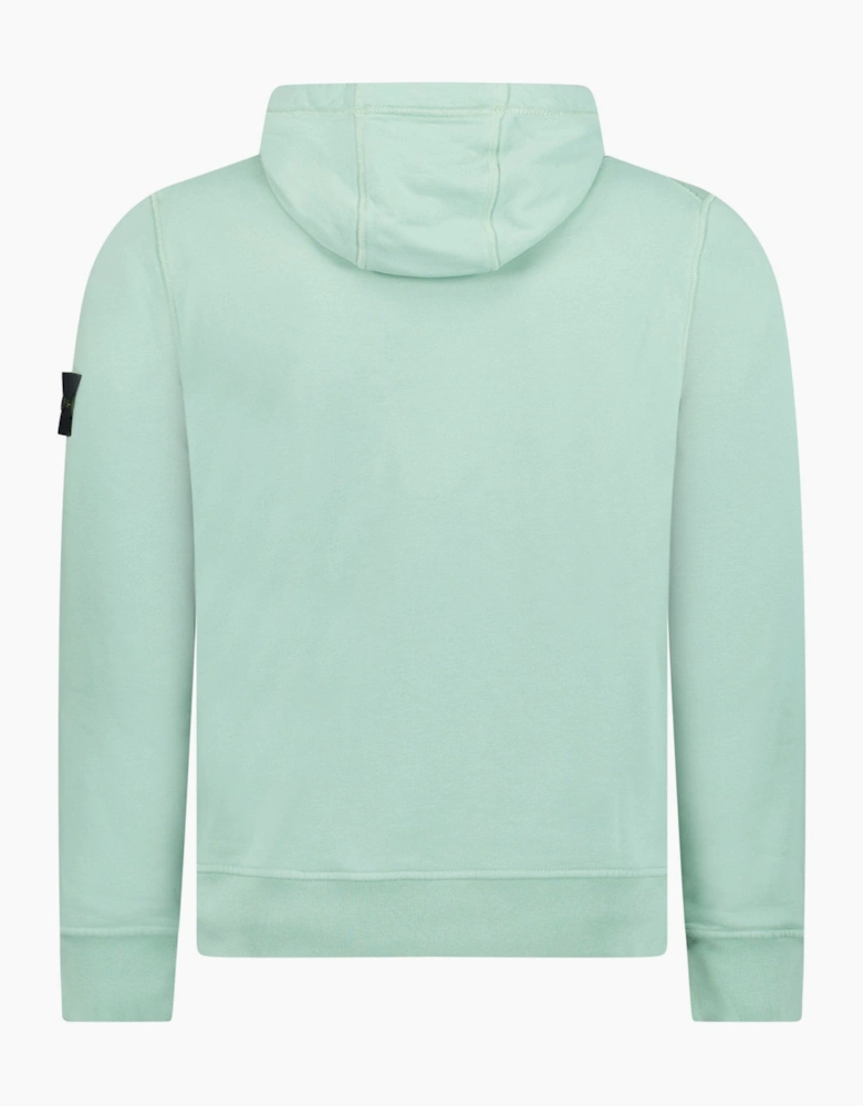 Stone Island Cotton Hoodie Sweatshirt Light Green
