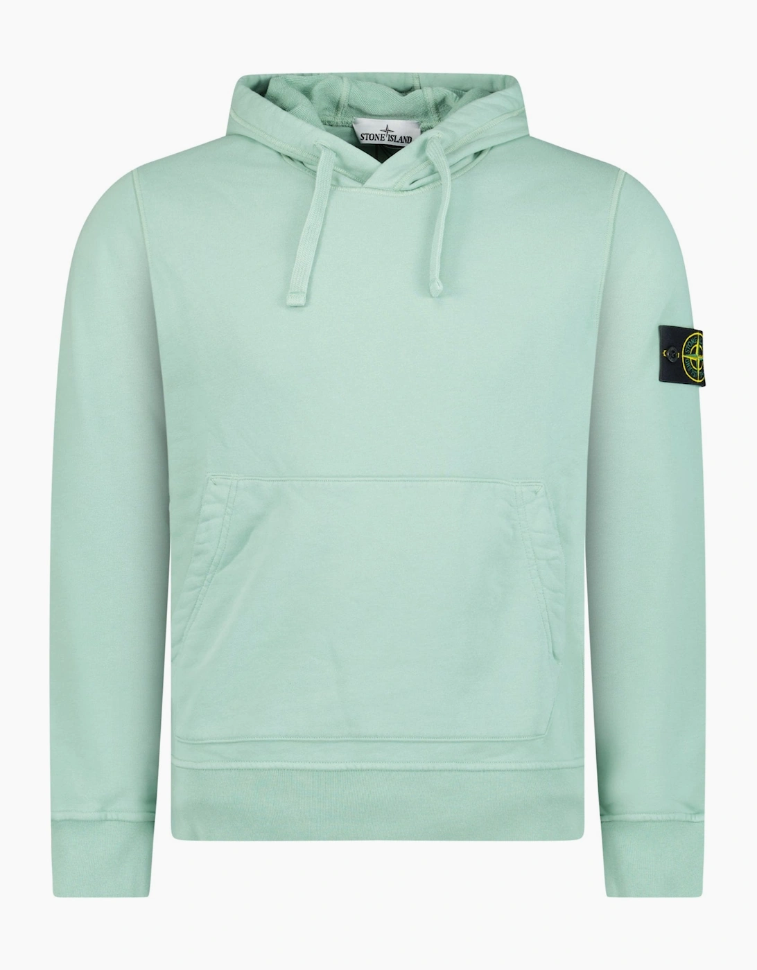 Stone Island Cotton Hoodie Sweatshirt Light Green