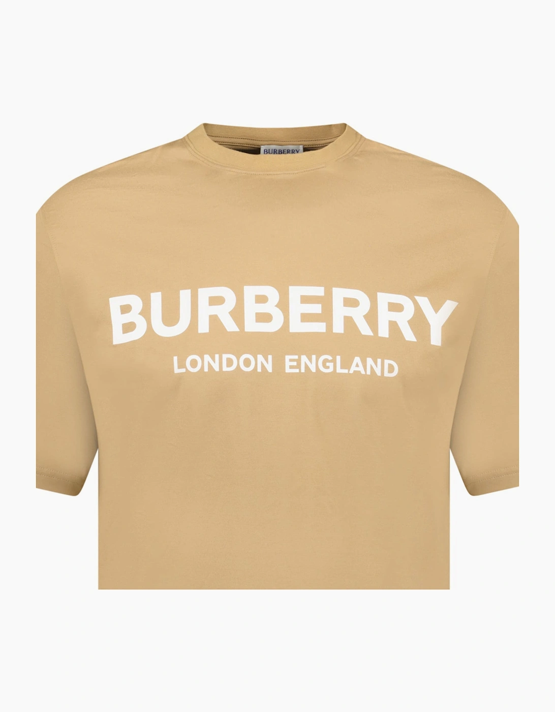 Burberry 'Ellison' Logo Print T-Shirt Beige