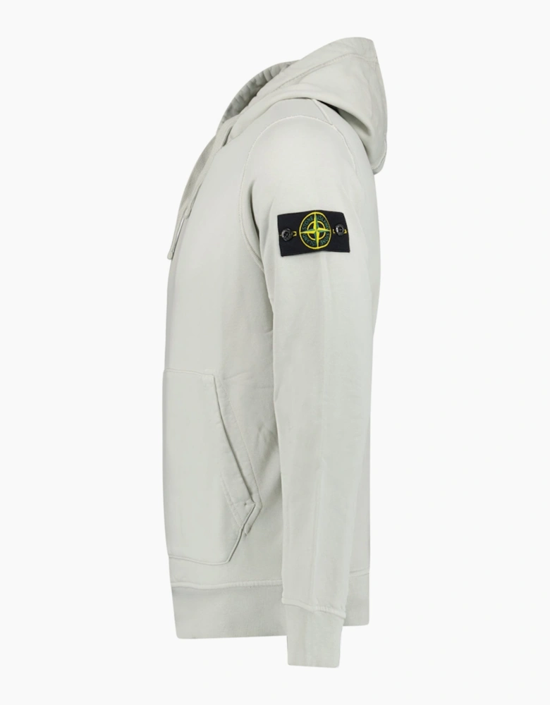 Stone Island Organic Cotton Hoodie Pearl Grey