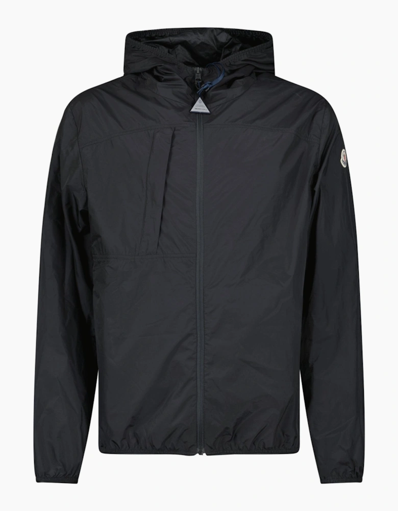 Moncler Haadrin Hooded Windbreaker Jacket Black
