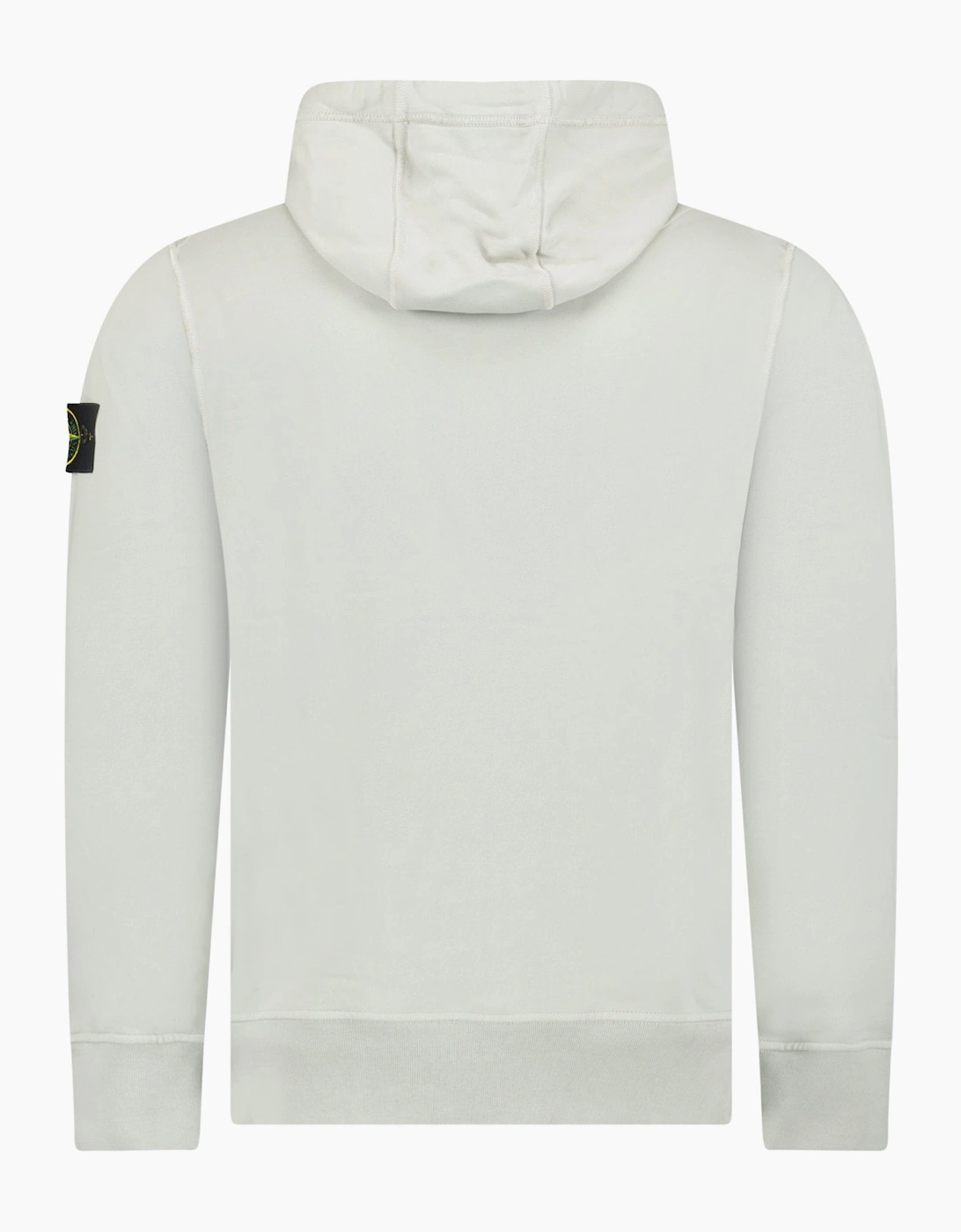 Stone Island Organic Cotton Hoodie Pearl Grey