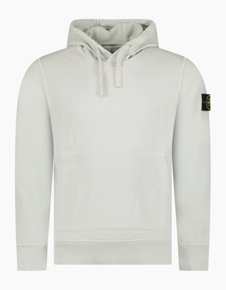 Stone Island Organic Cotton Hoodie Pearl Grey