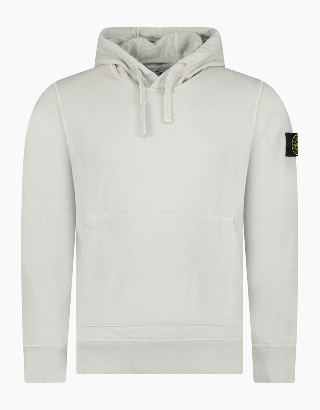 Stone Island Organic Cotton Hoodie Pearl Grey