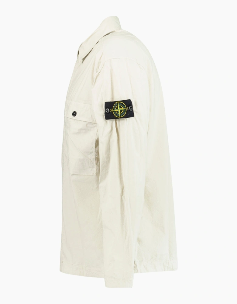 Stone Island Stretch Cotton Tela Overshirt Beige