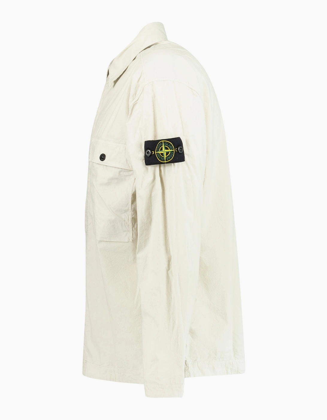 Stone Island Stretch Cotton Tela Overshirt Beige