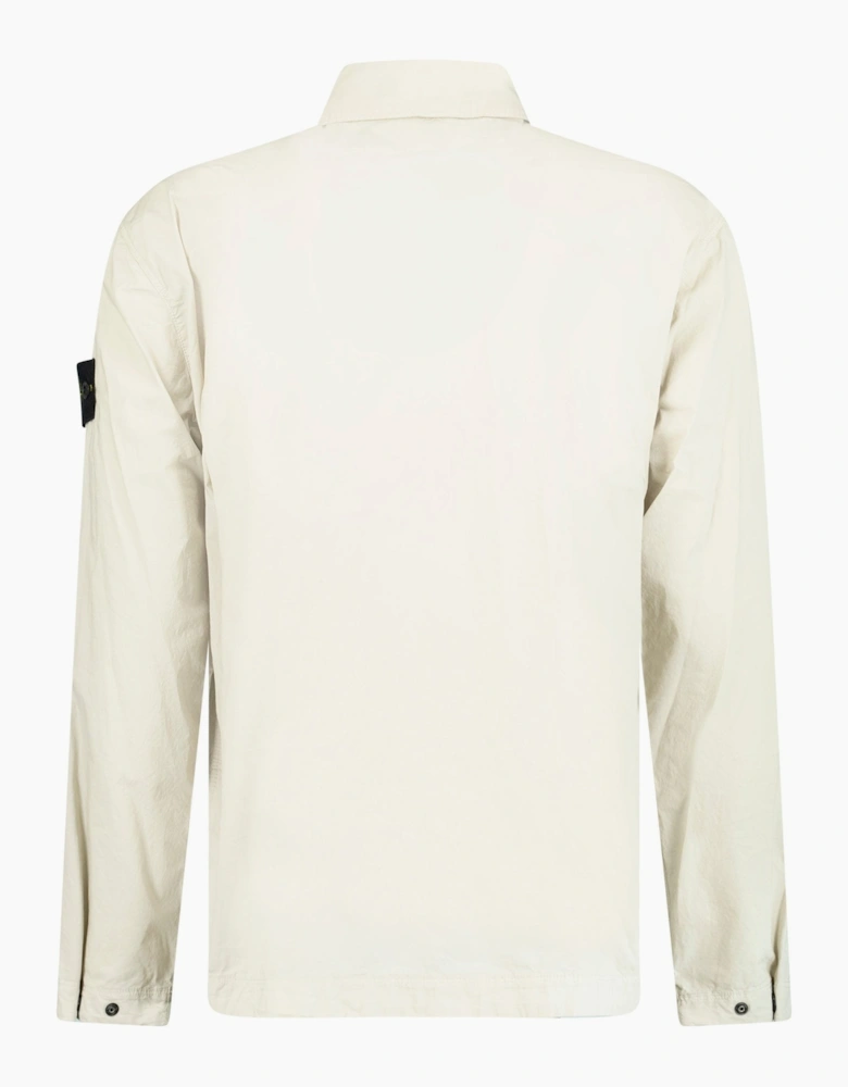 Stone Island Stretch Cotton Tela Overshirt Beige