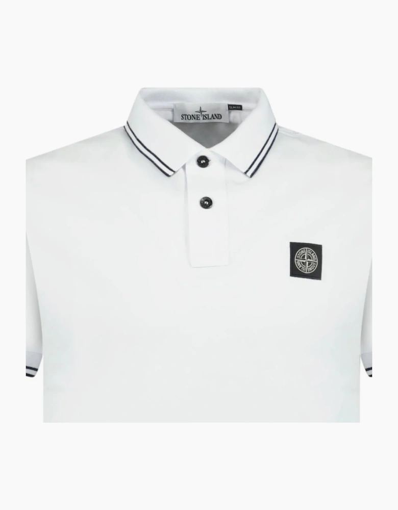 Stone Island Compass Logo Polo White