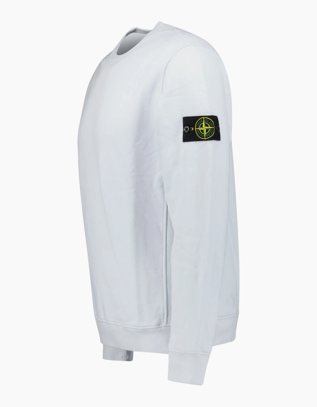 Stone Island Brushed Organic Cotton Sweatshirt Sky Blue