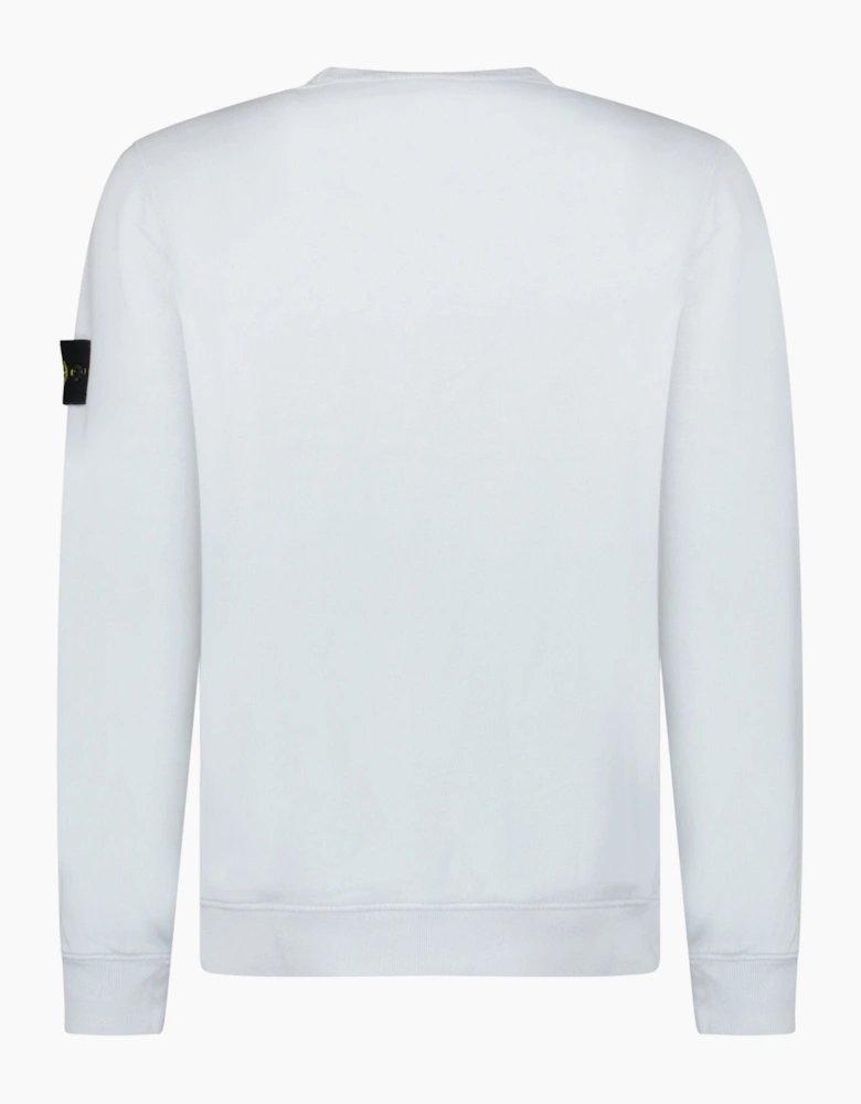 Stone Island Brushed Organic Cotton Sweatshirt Sky Blue
