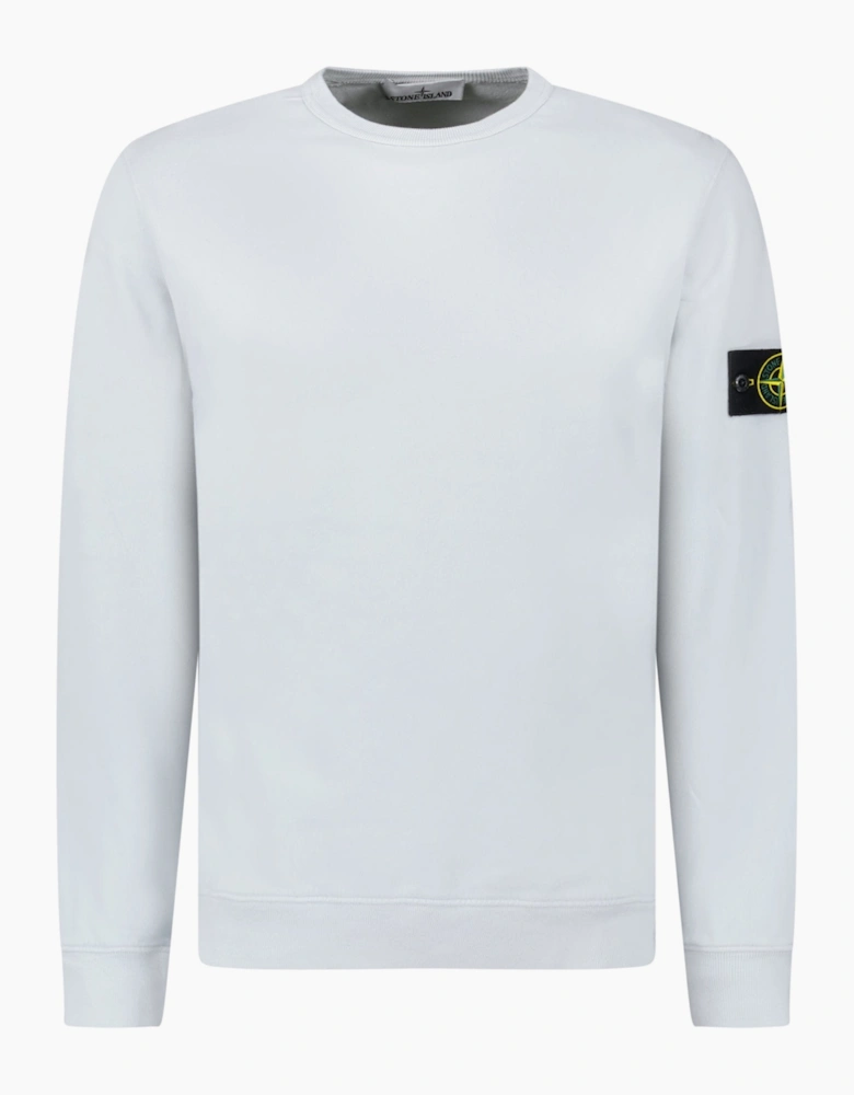 Stone Island Brushed Organic Cotton Sweatshirt Sky Blue