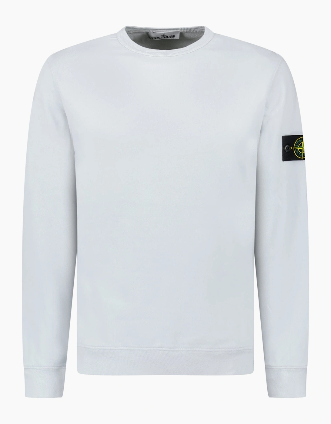 Stone Island Brushed Organic Cotton Sweatshirt Sky Blue