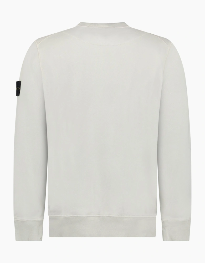 Stone Island Organic Cotton Sweatshirt Pearl Grey