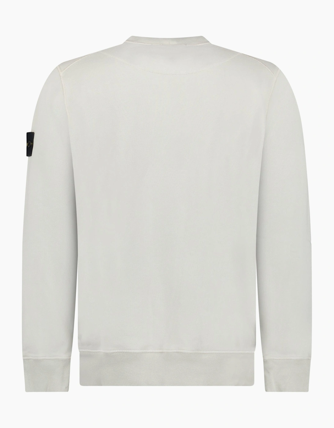 Stone Island Organic Cotton Sweatshirt Pearl Grey