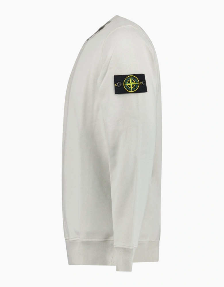 Stone Island Organic Cotton Sweatshirt Pearl Grey