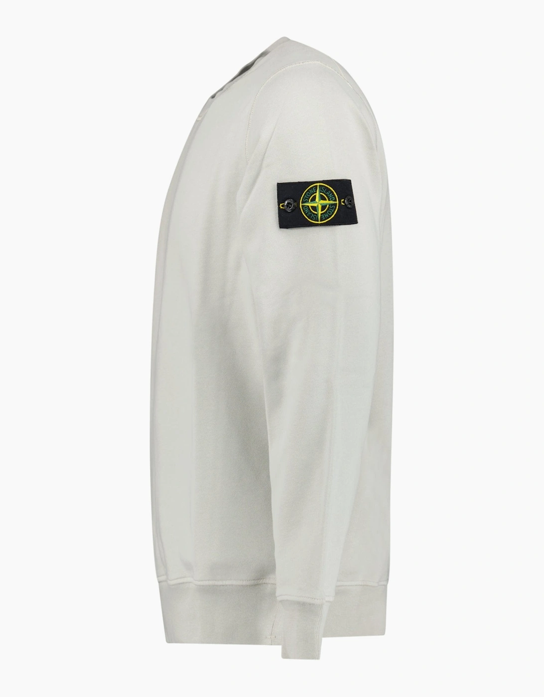 Stone Island Organic Cotton Sweatshirt Pearl Grey