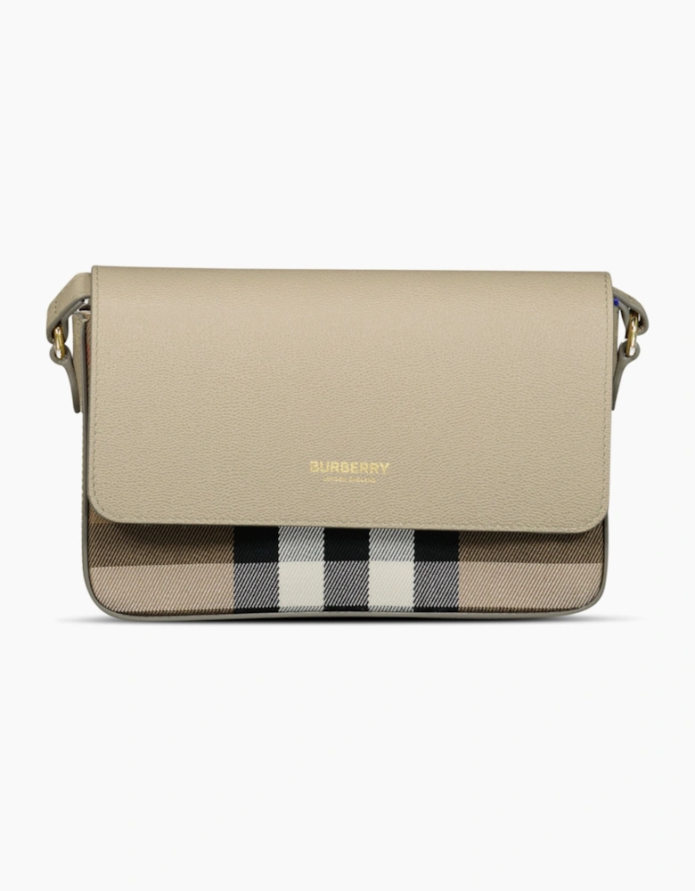 Burberry 'New Hampshire' Leather Shoulder Bag Mushroom
