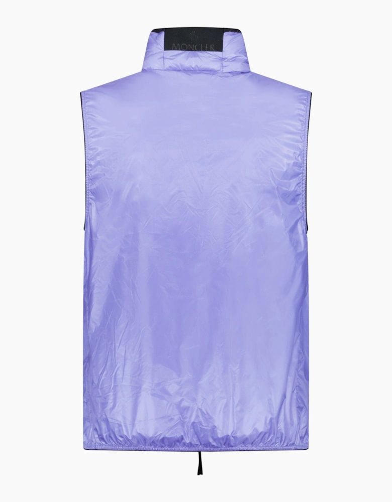 Moncler Lautaret Quilted Shell Gilet Lilac