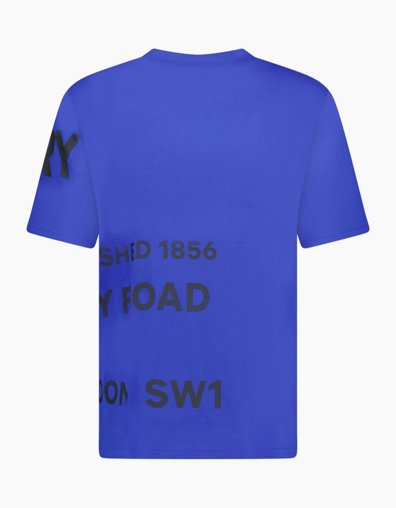 Burberry Horseferry Cotton T-Shirt Blue