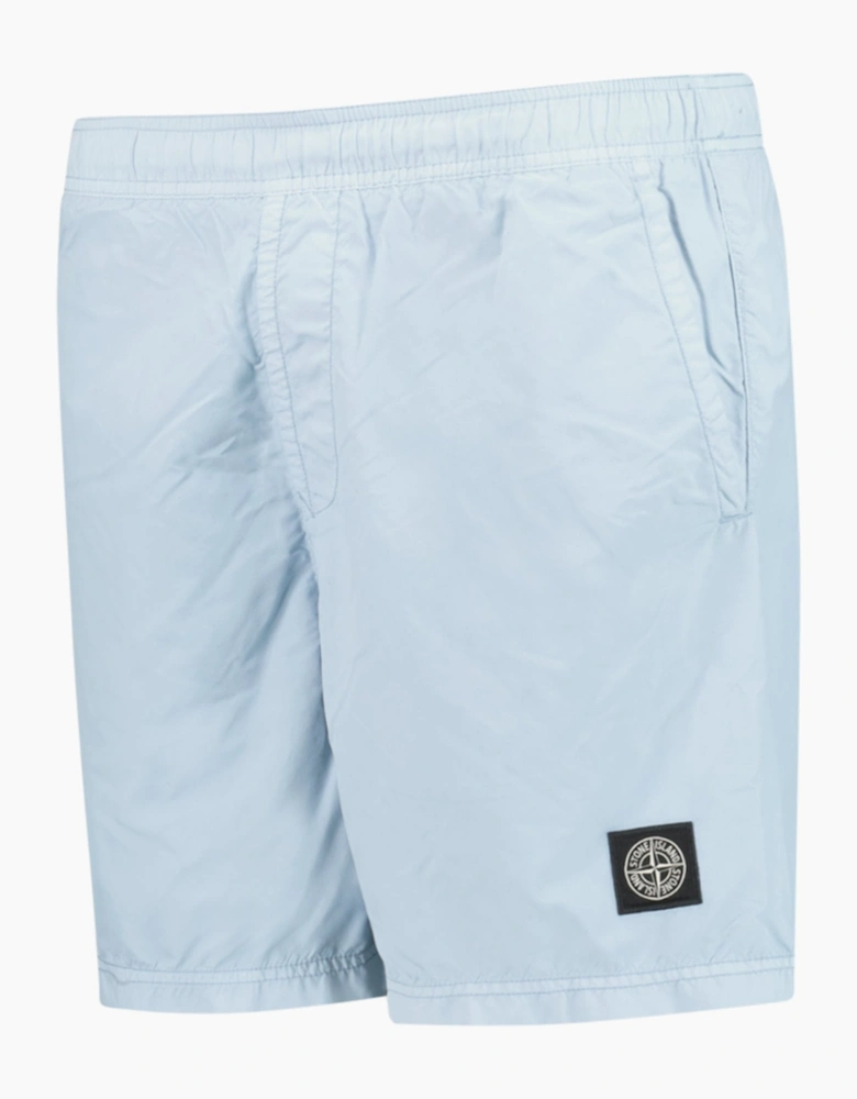 Stone Island Brushed Nylon Swim Shorts Sky Blue
