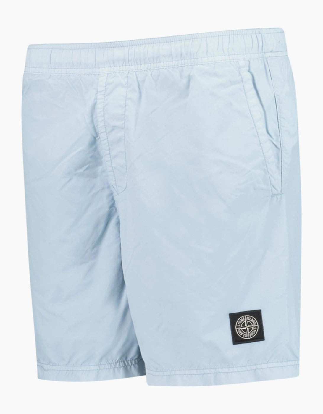 Stone Island Brushed Nylon Swim Shorts Sky Blue