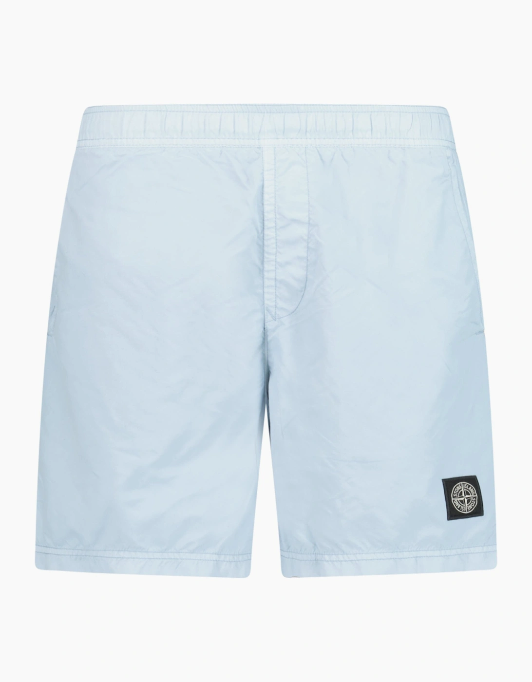 Stone Island Brushed Nylon Swim Shorts Sky Blue