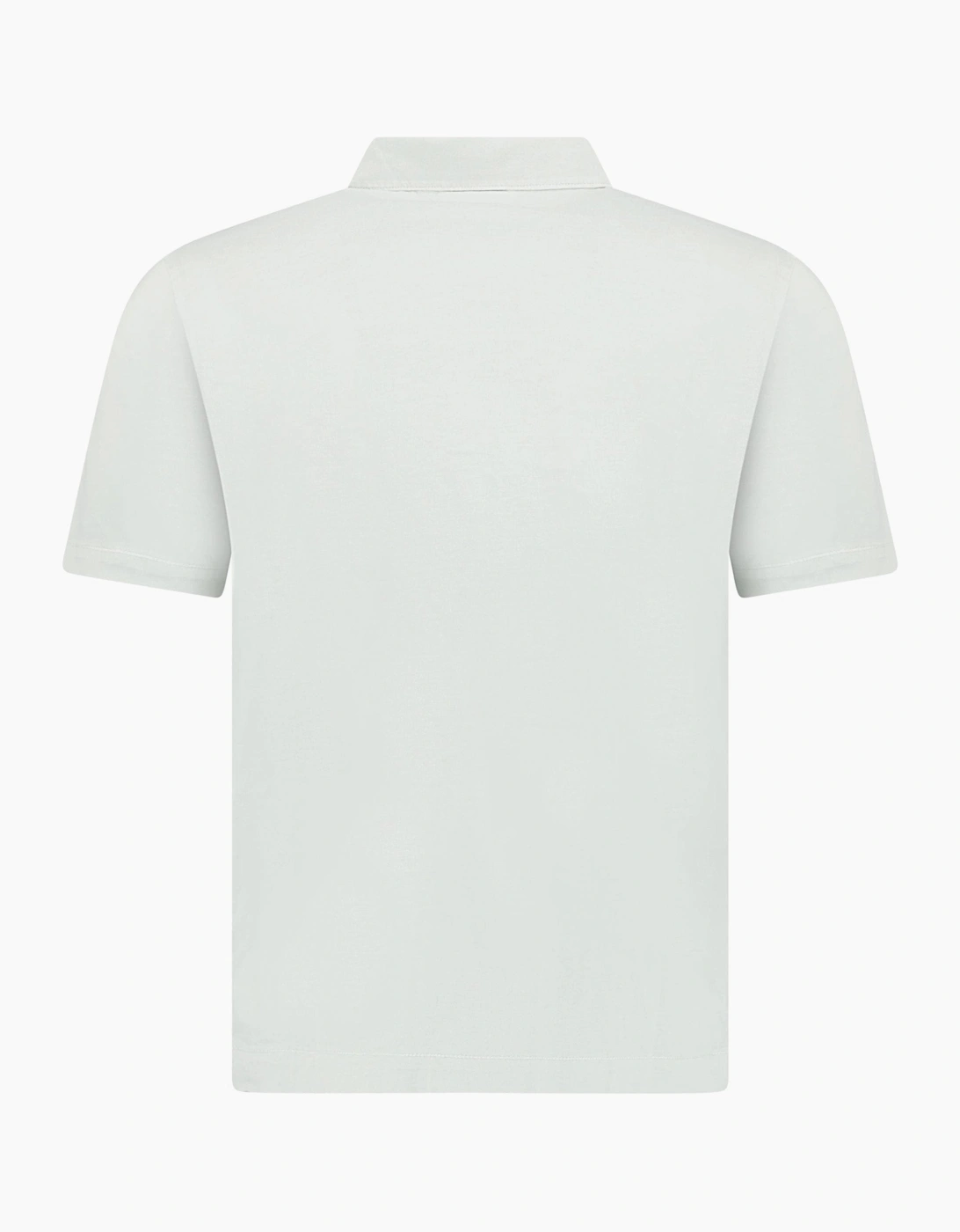 CP Company Logo Embroidered Polo Blue fox