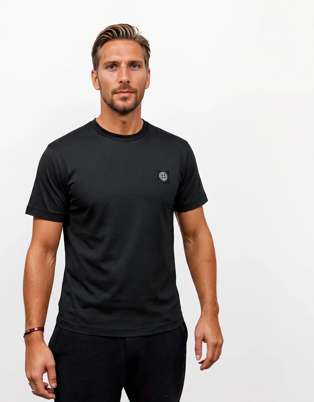 Stone Island Compass Logo T-Shirt Black