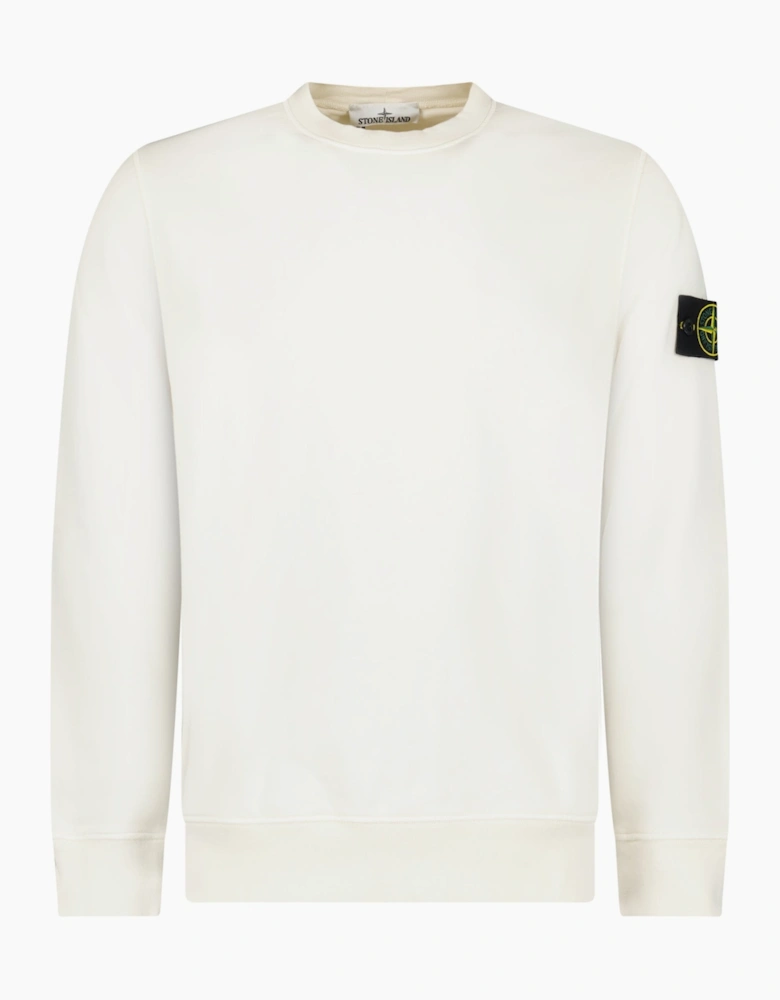 Stone Island Organic Cotton Sweatshirt Ivory