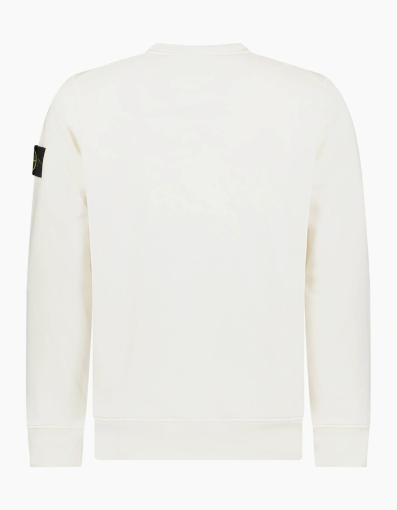 Stone Island Organic Cotton Sweatshirt Ivory