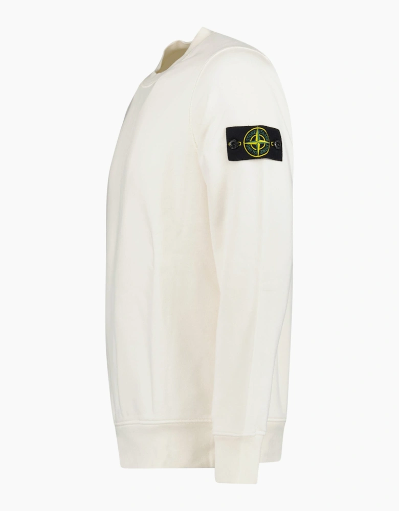Stone Island Organic Cotton Sweatshirt Ivory