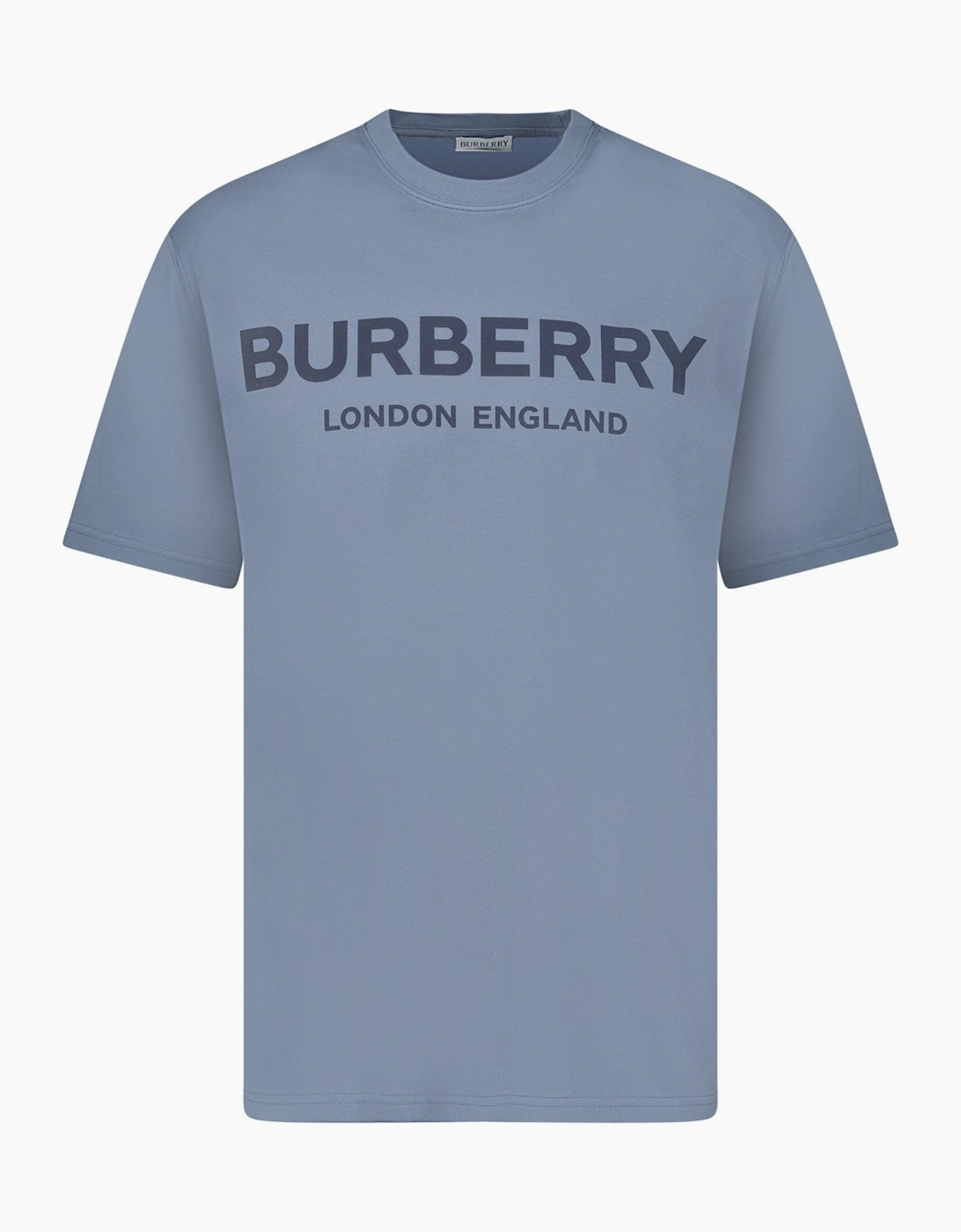 Burberry 'Ellison' Logo Print T-Shirt Carbon Blue