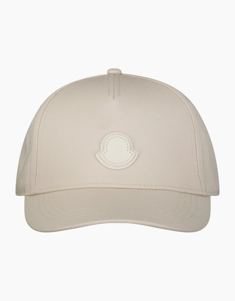 Moncler Logo Patch Cap Beige