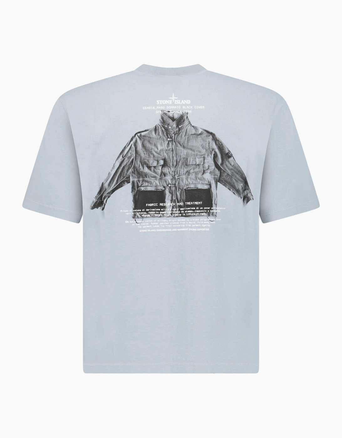 Stone Island Archivo Print Crewneck T-Shirt Ash Grey