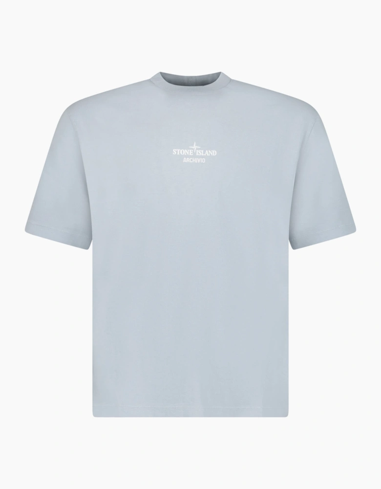 Stone Island Archivo Print Crewneck T-Shirt Ash Grey