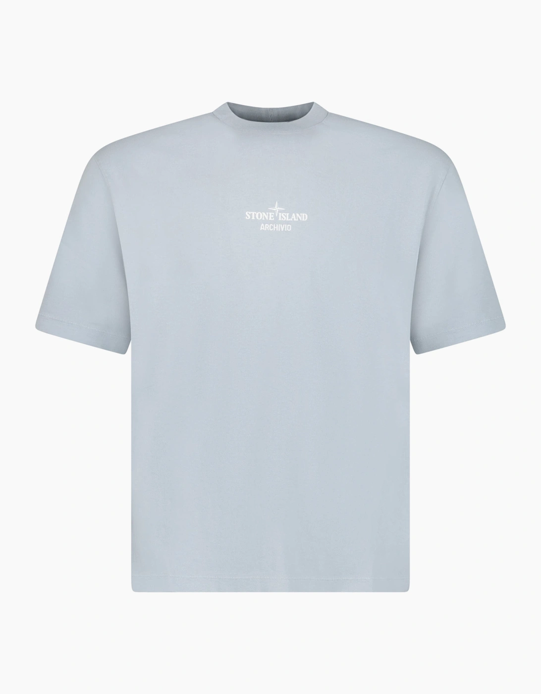 Stone Island Archivo Print Crewneck T-Shirt Ash Grey